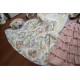 Miss Point Cat Rose Tea Open Front Daily Skirt(Reservation/Full Payment Without Shipping)